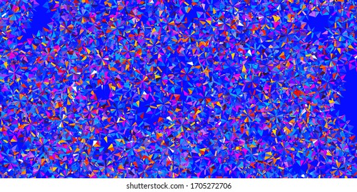 Light Multicolor vector backdrop with xmas snowflakes. Colorful snow elements in decorative christmas style. Xmas design for business.