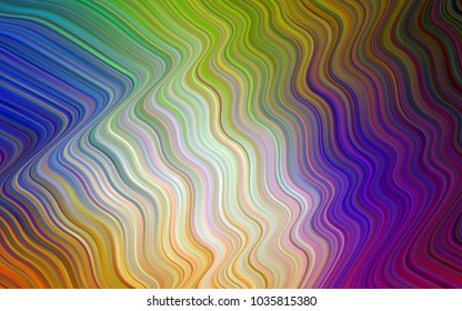 Light Multicolor vector background with abstract circles. Colorful abstract illustration with gradient lines. A completely new template for your business design.