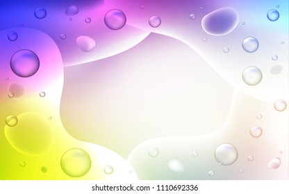 Light Multicolor vector background with abstract circles. Creative illustration in halftone memphis style with gradient. A new texture for your  ad, booklets, leaflets.