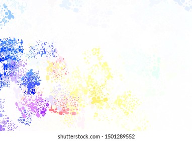 Light Multicolor vector background with abstract shapes. Illustration with colorful gradient shapes in abstract style. Elegant design for wallpapers.