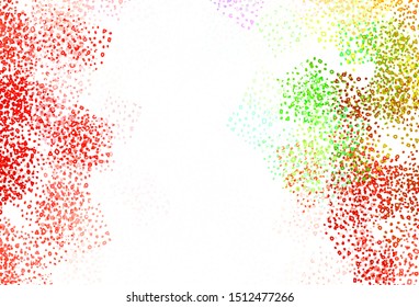Light Multicolor vector background with abstract shapes. Modern abstract illustration with colorful random forms. Modern design for your business card.