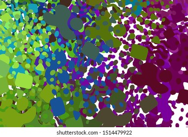 Light Multicolor vector background with abstract shapes. Modern abstract illustration with colorful random forms. Elegant design for wallpapers.