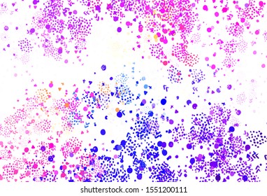Light Multicolor vector background with abstract shapes. Modern abstract illustration with colorful random forms. Best smart design for your business.