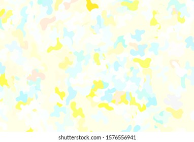 Light Multicolor vector background with abstract shapes. Decorative design in abstract style with random forms. Best smart design for your business.
