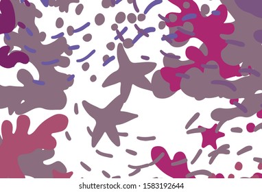 Light Multicolor vector background with abstract shapes. Illustration with colorful gradient shapes in abstract style. Simple design for your web site.