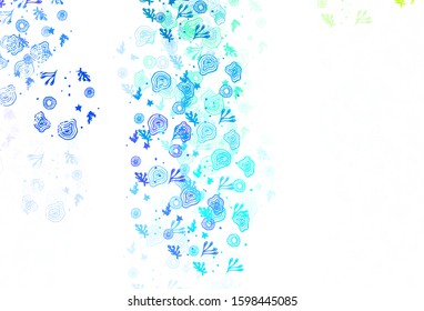 Light Multicolor vector background with abstract shapes. Decorative design in abstract style with random forms. Best smart design for your business.