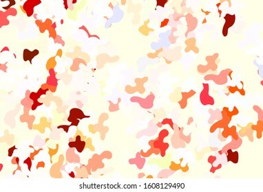 Light Multicolor vector background with abstract shapes. Colorful chaotic forms with gradient in modern style. Background for a cell phone.