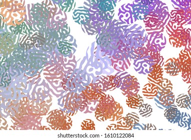 Light Multicolor vector background with abstract shapes. Illustration with colorful gradient shapes in abstract style. Best smart design for your business.