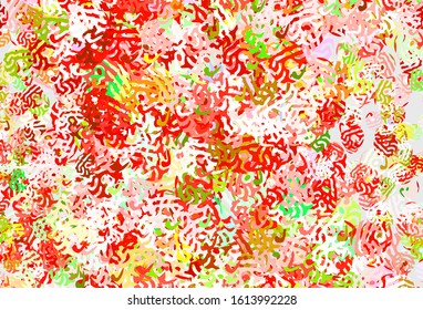 Light Multicolor vector background with abstract shapes. Modern abstract illustration with colorful random forms. Modern design for your business card.