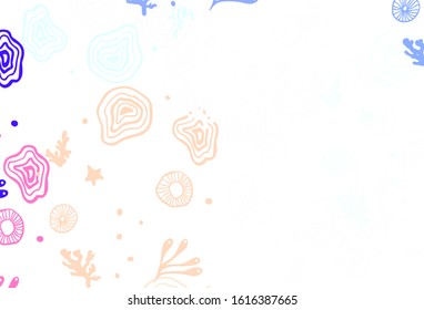 Light Multicolor vector background with abstract shapes. Illustration with colorful gradient shapes in abstract style. Elegant design for wallpapers.