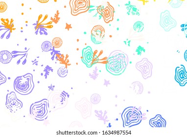 Light Multicolor vector background with abstract shapes. Decorative design in abstract style with random forms. Simple design for your web site.