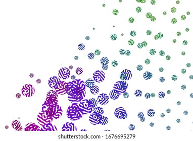 Light Multicolor vector background with abstract shapes. Illustration with colorful gradient shapes in abstract style. Background for a cell phone.