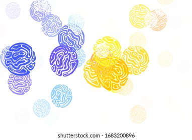 Light Multicolor vector background with abstract shapes. Illustration with colorful gradient shapes in abstract style. Simple design for your web site.