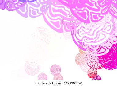 Light Multicolor vector background with abstract shapes. Colorful chaotic forms with gradient in modern style. Elegant design for wallpapers.