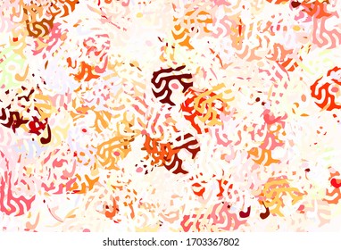 Light Multicolor vector background with abstract shapes. Modern abstract illustration with colorful random forms. Modern design for your business card.