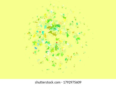 Light Multicolor vector background with abstract shapes. Colorful chaotic forms with gradient in modern style. Simple design for your web site.