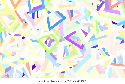 Light Multicolor vector background with abstract shapes. Decorative design in abstract style with random forms. Elegant design for wallpapers.