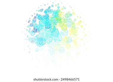 Light Multicolor vector background with abstract shapes. Decorative design in abstract style with random forms. Modern design for your business card.