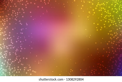 Light Multicolor vector background with astronomical stars. Shining illustration with sky stars on abstract template. Best design for your ad, poster, banner.