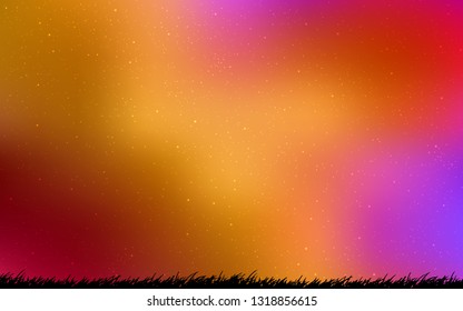 Light Multicolor vector background with astronomical stars. Shining illustration with sky stars on abstract template. Pattern for astronomy websites.