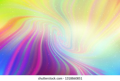 Light Multicolor vector background with astronomical stars. Blurred decorative design in simple style with galaxy stars. Smart design for your business advert.