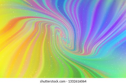 Light Multicolor vector background with astronomical stars. Shining colored illustration with bright astronomical stars. Pattern for futuristic ad, booklets.