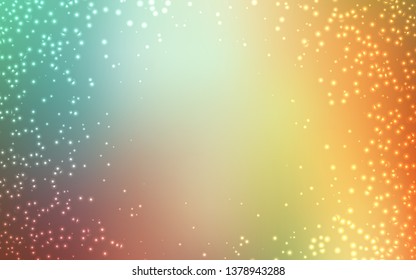 Light Multicolor vector background with astronomical stars. Blurred decorative design in simple style with galaxy stars. Pattern for astrology websites.