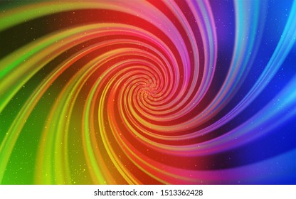 Light Multicolor vector background with astronomical stars. Glitter abstract illustration with colorful cosmic stars. Pattern for astronomy websites.