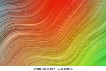 Light Multicolor vector background with bent ribbons. Creative geometric illustration in marble style with gradient. New composition for your brand book.