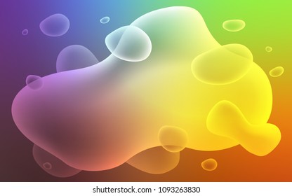 Light Multicolor vector background with bent ribbons. Shining illustration, which consist of blurred lines, circles. Pattern for your business design.