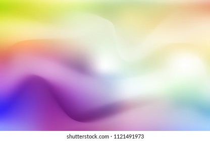 Light Multicolor vector background with bent ribbons. Creative illustration in halftone marble style with gradient. A new texture for your  ad, booklets, leaflets.