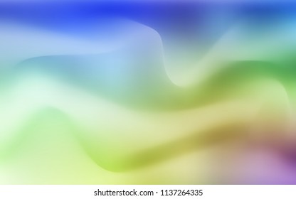 Light Multicolor vector background with bent ribbons. Colorful illustration in abstract marble style with gradient. The best blurred design for your business.