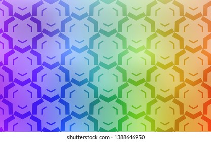 Light Multicolor vector background with bent lines. Glitter abstract illustration with wry lines. The best colorful design for your business.
