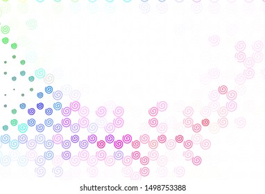 Light Multicolor vector background with bent lines. An elegant bright illustration with gradient. A completely new template for your design.