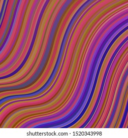 Light Multicolor vector background with bent lines. Illustration in halftone style with gradient curves. Best design for your posters, banners.