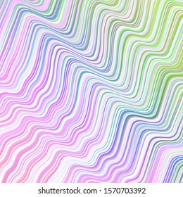 Light Multicolor vector background with bent lines. Colorful illustration in simple style with gradient. A new texture for your  ad, booklets, leaflets.