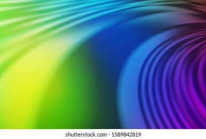 Light Multicolor vector background with bent lines. Colorful illustration in simple style with gradient. New composition for your brand book.