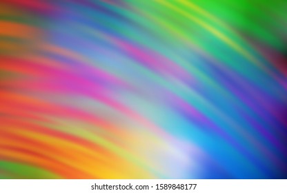 Light Multicolor vector background with bent lines. Colorful illustration in simple style with gradient. Pattern for your business design.