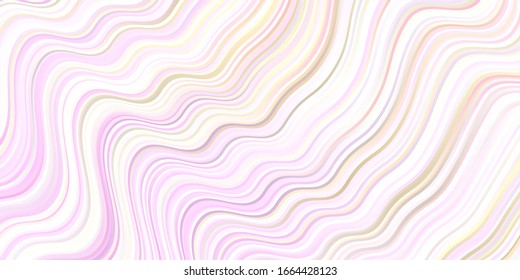 Light Multicolor vector background with bent lines. Brand new colorful illustration with bent lines. Template for your UI design.