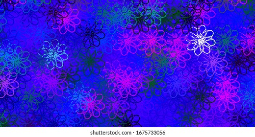 Light Multicolor vector background with bent lines. Brand new colorful illustration with bent lines. Smart design for your promotions.