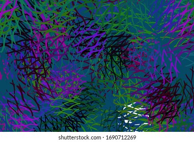 Light Multicolor vector background with bent lines. Colorful illustration in abstract style with gradient. The best colorful design for your business.