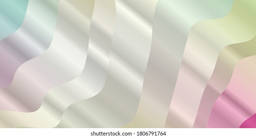 Light Multicolor vector background with bent lines. Gradient illustration in simple style with bows. Design for your business promotion.