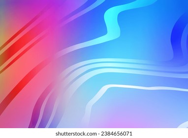 Light Multicolor vector background with bent lines. Glitter abstract illustration with wry lines. Best design for your business.