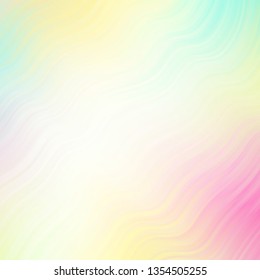 Light Multicolor vector background with bows. Brand new colorful illustration with bent lines. Best design for your ad, poster, banner.