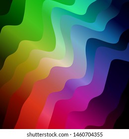 Light Multicolor vector background with bows. Illustration in halftone style with gradient curves. Pattern for busines booklets, leaflets