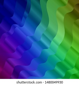 Light Multicolor vector background with bows. Colorful illustration in abstract style with bent lines. Pattern for busines booklets, leaflets