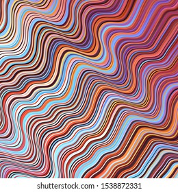 Light Multicolor vector background with bows. Brand new colorful illustration with bent lines. Pattern for websites, landing pages.