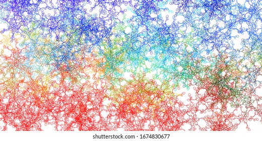 Light Multicolor vector background with bows. Bright illustration with gradient circular arcs. Pattern for websites, landing pages.