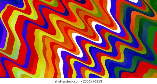 Light Multicolor vector background with bows. Illustration in halftone style with gradient curves. Best design for your posters, banners.