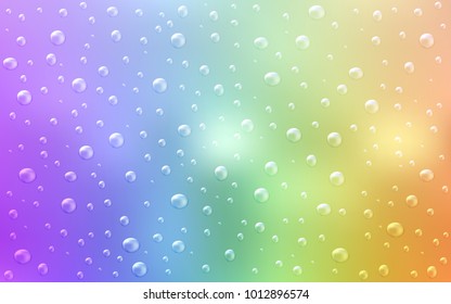 Light Multicolor vector background with bubbles. Illustration with set of shining colorful abstract circles. Beautiful design for your business natural advert.